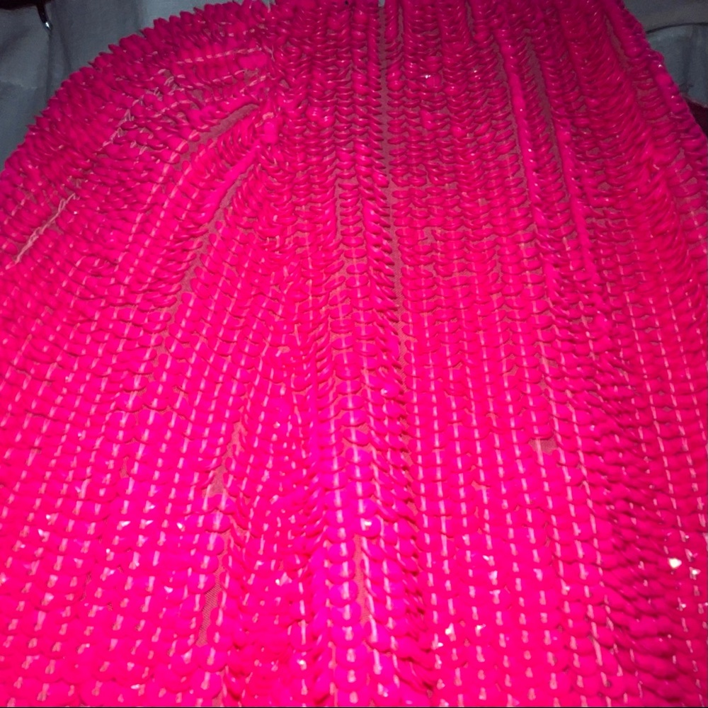 x REVOLVE Gabrielle Robe Dress in Pink Ultra - Picture 8 of 9